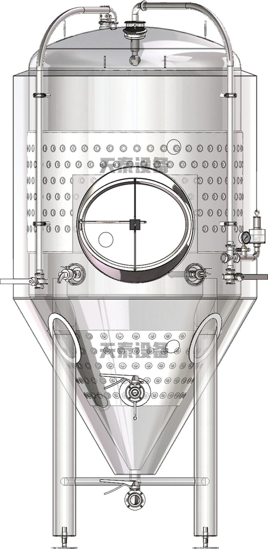 天泰錐型啤酒發(fā)酵罐